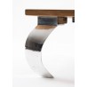 Nova Solo Barca Square Coffee Table - Closeup Base Angle