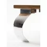 Nova Solo Barca Square Coffee Table - Closeup Base Angle - Nova Solo Barca Square Coffee Table - Closeup Base Angle