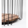 Nova Solo Barca Round Side Table - Closeup Base Angle