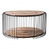 Nova Solo Barca Round Coffee Table in 80CM - Front Opened Angle