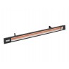 Infratech SL - Slimline Series 240 Volts Single Element Heaters in 3000W / 4000W - Black in Front Side Angle