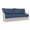 Dana Rope Sofa in Spectrum Indigo w/ Self Welt - Front Side Angle