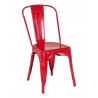 Industrial Chair Clearcoat and Solid Colors - Red