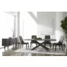 Essentials For Living Industry Rectangle Dining Table in Ash Gray Concrete and Distressed Black Iron - Lifestyle - Essentials For Living Industry Rectangle Dining Table in Ash Gray Concrete and Distressed Black Iron - Lifestyle