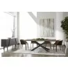 Essentials For Living Industry Rectangle Dining Table in Ash Gray Concrete and Distressed Black Iron - Lifestyle 2 - Essentials For Living Industry Rectangle Dining Table in Ash Gray Concrete and Distressed Black Iron - Lifestyle 2