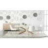 Essentials For Living Industry Rectangle Dining Table in Ivory Concrete and Brass - Lifestyle 2 - Essentials For Living Industry Rectangle Dining Table in Ivory Concrete and Brass - Lifestyle 2