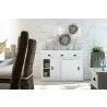 Nova Solo Halifax White Mahogany Buffet with 3 Drawers and 2 Sliding Doors - Lifestyle 2 - Nova Solo Halifax White Mahogany Buffet with 3 Drawers and 2 Sliding Doors - Lifestyle 2