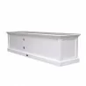 HALIFAX White Mahogany TV Console & Media Center - Back Side Angle - HALIFAX White Mahogany TV Console & Media Center - Back Side Angle