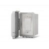 Infratech Simple On/Off Switch – Single Surface Mount w/ Weatherproof Box Open - Front Side Angle
