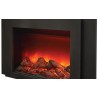 Sierra Flame 30" Insert Insert with Dual Steel Surround -Orange Flamde - Angled