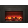 Sierra Flame 30" Insert Insert with Dual Steel Surround -Orange Flamde - Front