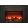 Sierra Flame 30" Insert Insert with Dual Steel Surround -Orange Flamde - Front - Sierra Flame 30" Insert Insert with Dual Steel Surround -Orange Flamde - Front