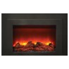 Sierra Flame 34" Insert Insert with Dual Steel Surround - Front