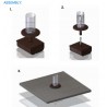 Outdoor Greatroom Intrigue Table Top Fire Pit Cylinder Assembly Diagram