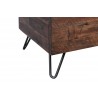 Crawford and Burke Tyrone Acacia Wood 46-inch Storage Bench, Lower Closeup View