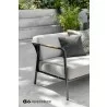 Alfresco Home Elle Belt Deep Seating 54" Love Seat - Lifestyle - Alfresco Home Elle Belt Deep Seating 54" Love Seat - Lifestyle