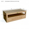 Anderson Teak Copacabana Coffee Table- dimension - Anderson Teak Copacabana Coffee Table- dimension