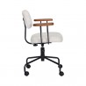 Sunpan Ellen Office Chair - Copenhagen White - Side Angle