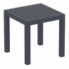 Artemis XL Club Seating Set 7 Piece with Sunbrella® Cushions - End Table Dark Gray