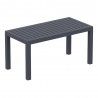 Artemis XL Club Seating Set 7 Piece with Sunbrella® Cushions - Coffee Table Dark Gray