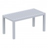 Artemis XL Club Seating Set 7 Piece with Sunbrella® Cushions - Coffee Table - Silver Gray