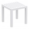Artemis XL Club Seating Set 7 Piece with Sunbrella® Cushions - End Table White