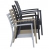 Artemis XL Club Seating Set 7 Piece with Sunbrella® Cushions - Chair Stacked