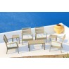 Artemis XL Club Seating Set 7 Piece with Sunbrella® Cushions - Taupe Lifestyle