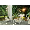 Artemis XL Club Seating Set 7 Piece with Sunbrella® Cushions - White Lifestyle 
