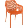 Outdoor Dining Arm Chair - Orange