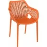 Outdoor Dining Arm Chair - Orange - Outdoor Dining Arm Chair - Orange