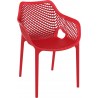 Outdoor Dining Arm Chair - Red