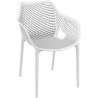 Outdoor Dining Arm Chair - White
