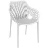 Outdoor Dining Arm Chair - White - Outdoor Dining Arm Chair - White