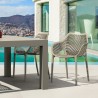 Air XL Extension Dining Set 5 Piece Taupe - Lifestyle 2