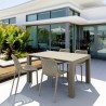 Air Extension Dining Set 5 Piece Taupe - Lifestyle