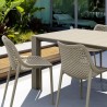 Air Extension Dining Set 5 Piece Taupe - Lifestyle 2