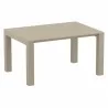 Air Extension Dining Table - Taupe - Fully extended - Air Extension Dining Table - Taupe - Fully extended