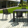 Compamia Air Extension Dining Set 9 Piece in Black - Lifestyle 2