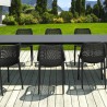 Compamia Air Extension Dining Set 9 Piece in Black - Lifestyle 