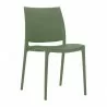 Maya Dining Chair Olive Green - Angled View - Maya Dining Chair Olive Green - Angled View