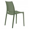 Maya Dining Chair Olive Green - Back Angle