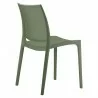 Maya Dining Chair Olive Green - Back Angle - Maya Dining Chair Olive Green - Back Angle
