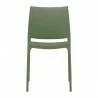 Maya Dining Chair Olive Green - Front - Maya Dining Chair Olive Green - Front