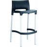 Gio Outdoor Barstool - Black