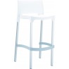 Gio Outdoor Barstool - White 