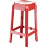 Compamia Fox Polycarbonate Counter Stool - Glossy Red