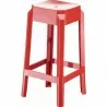 Compamia Fox Polycarbonate Counter Stool - Glossy Red - Compamia Fox Polycarbonate Counter Stool - Glossy Red