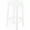 Compamia Fox Polycarbonate Counter Stool - Glossy White - Compamia Fox Polycarbonate Counter Stool - Glossy White