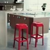 Compamia Fox Polycarbonate Counter Stool - Glossy Red - Compamia Fox Polycarbonate Counter Stool - Glossy Red